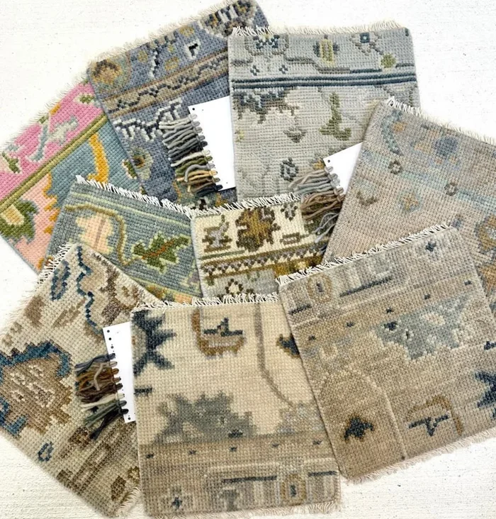 1×1 Oushak Sample – Try before you buy!