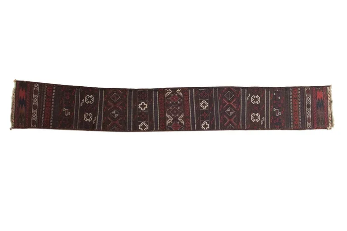 1.5×10.5 Antique Belouch Soumac Rug Runner