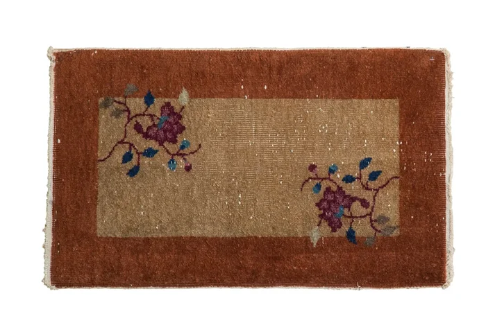 1.5×2.5 Vintage Nichols Art Deco Rug Mat