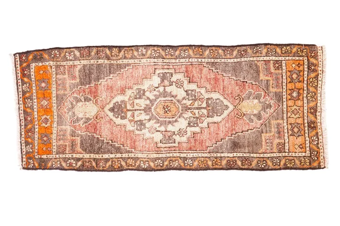 1.5×4 Vintage Oushak Rug Mat