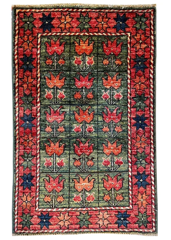 1’11″x3′ Afghan-Ersari