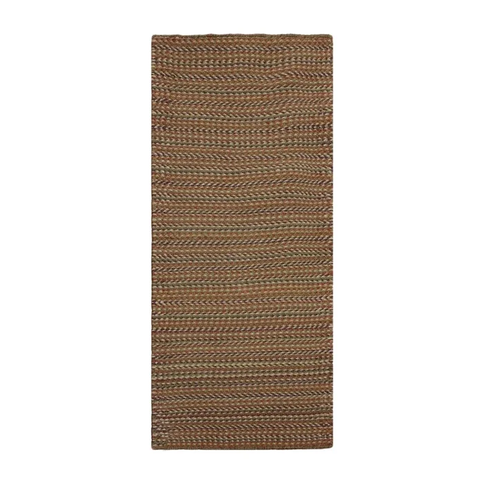 1’9”x4′ Dhurry Kilim Reversible Hand-Woven Wool Contemporary Oriental Area Rug