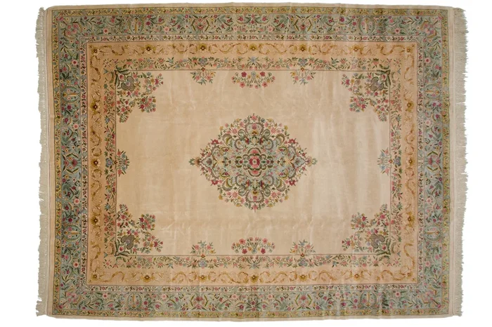 10×13 Vintage Fine Bulgarian Kerman Design Carpet