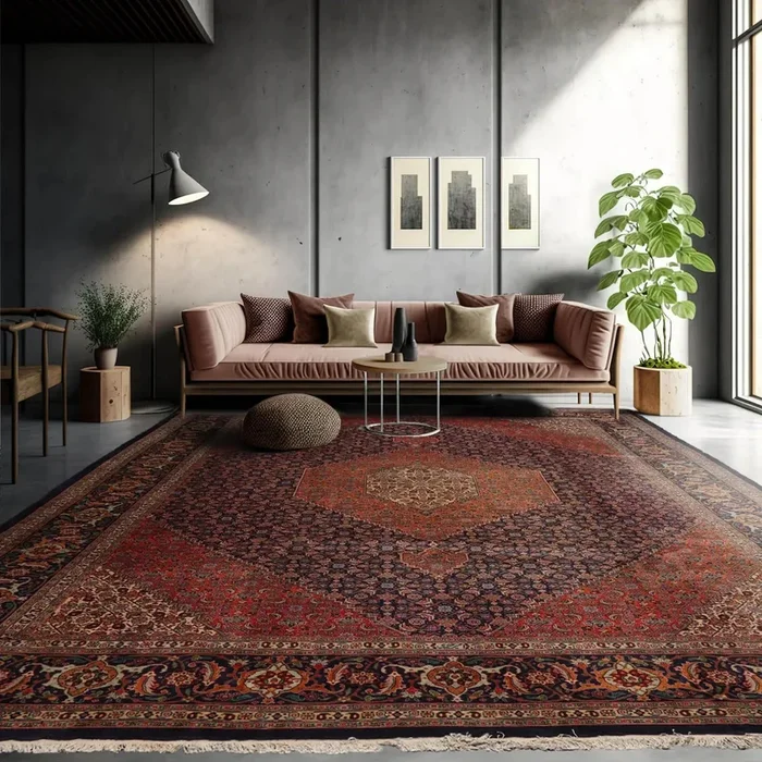 10×14 Navy Hand Knotted 100% Wool Tabriz Traditional 300 KPSI Oriental Area Rug