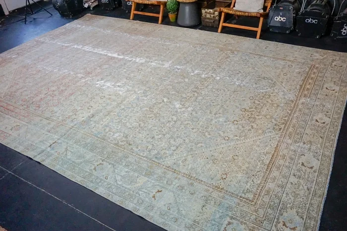 10’4 x 15’2 Classic Vintage Rug Blue, Red, & Brown 60’s Carpet SB ‘3709