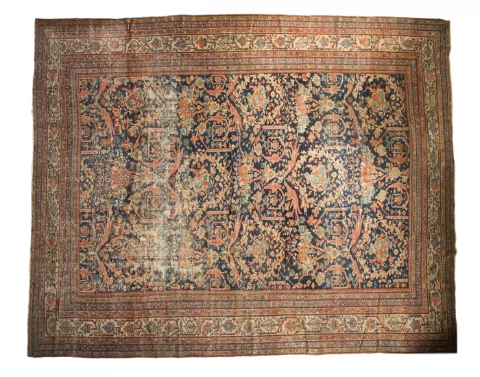 10.5×13 Antique Mustafi Mahal Carpet