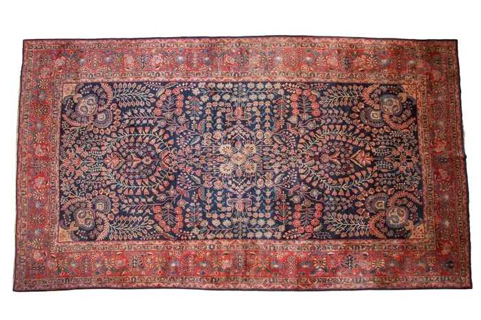 10.5×18.5 Vintage Mohajeran Sarouk Carpet