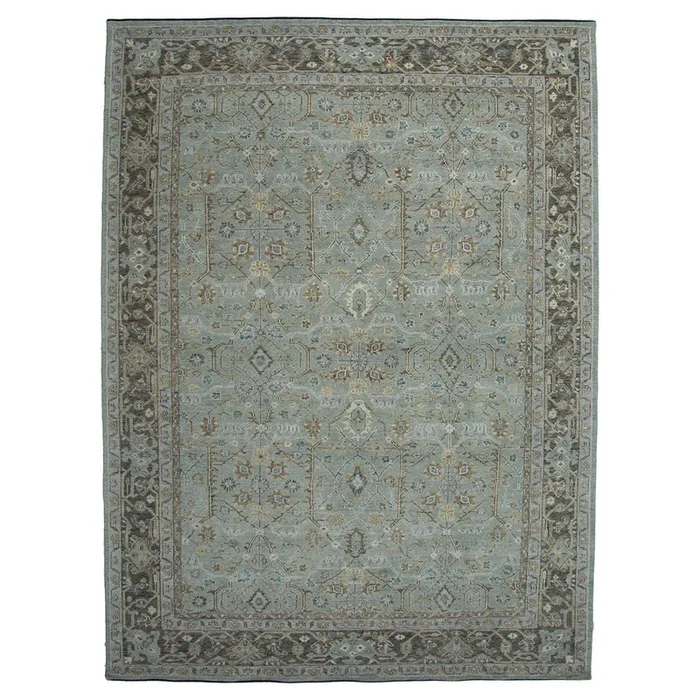 10′ 2″ x 13′ 9″ (10×14) Saga Collection Sg1017grcc Wool Rug #016736