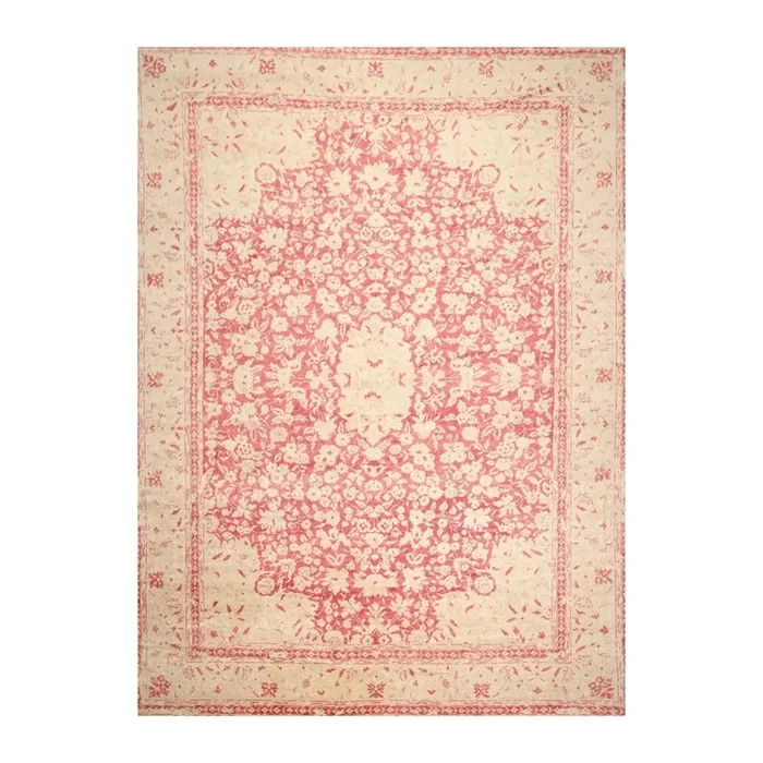 10′ x14′ Hand Knotted Antique Reproduction Erased Pattern Area Rug Pomegranate