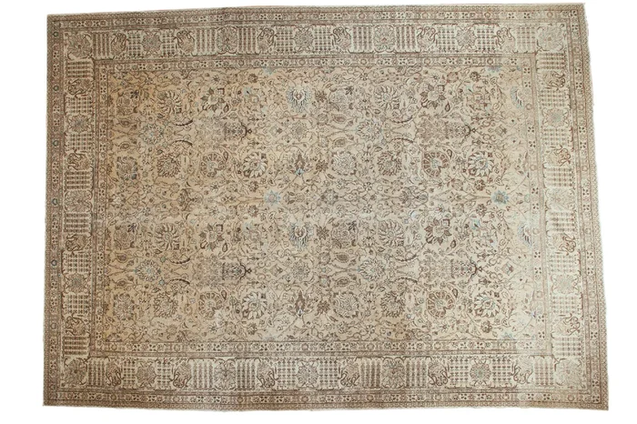11×15 Distressed Tabriz Carpet