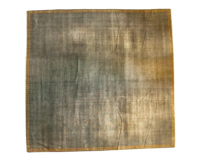 12×12 Distressed Indo Arts and Crafts Square Carpet