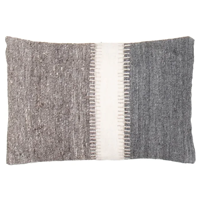 16″ x 24″ x 6″ Woven Pillow Collection NAT-WC Wool Pillow #017494