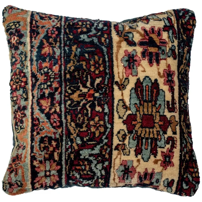 17″ x 17″ x .6″ Antique Pillow Collection Traditional Wool Pillow #015375