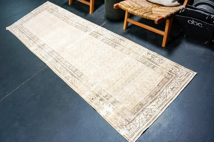 2’11 x 9’11 Vintage Herki Runner Beige & Brown ‘5065