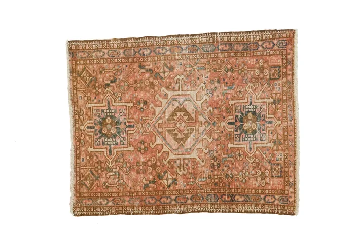 2×2.5 Vintage Karaja Square Rug Mat