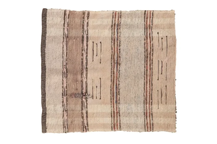 2×2 Vintage Scandinavian Square Rag Rug Mat