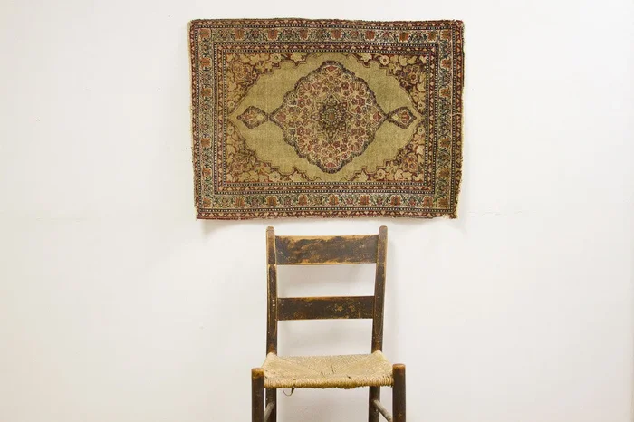 2×3 Antique Persian Kerman Rug Mat