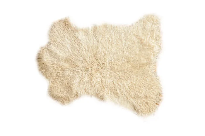 2×3 New Angora Skin Rug