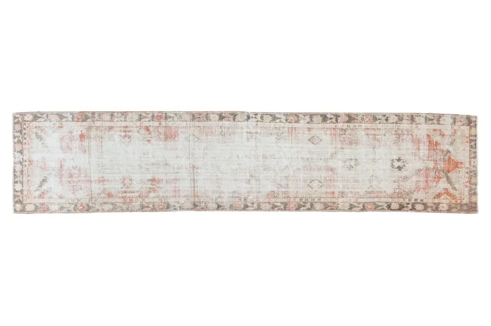 2.5×11.5 Vintage Distressed Oushak Rug Runner
