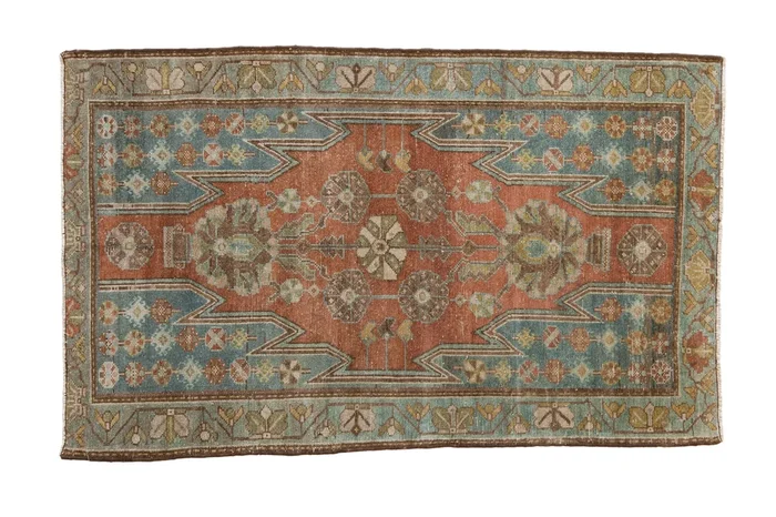 2.5×4 Vintage Distressed Mazlaghan Rug
