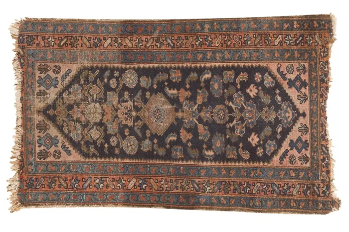 2.5×4 Vintage Kurdish Hamadan Rug