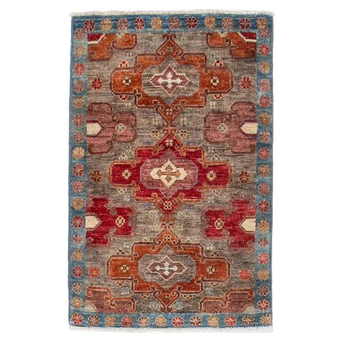 2′ 0″ x 3′ 0″ (02×03) Pakistani Tribal Wool Rug #015908