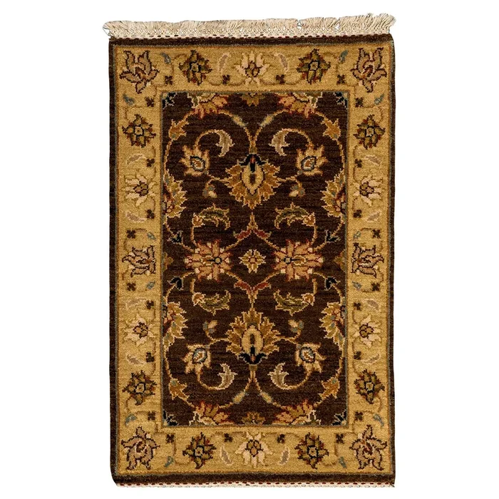 2′ 1″ x 3′ 2″ (02×03) Indo Traditional Wool Rug #005370