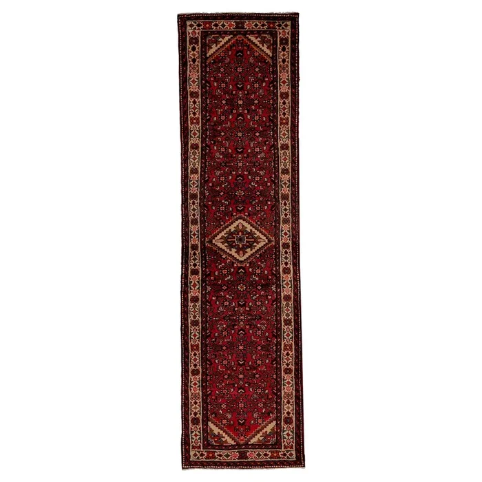 2′ 10″ x 10′ 9″ (03×11) Hamadan Wool Rug #013256