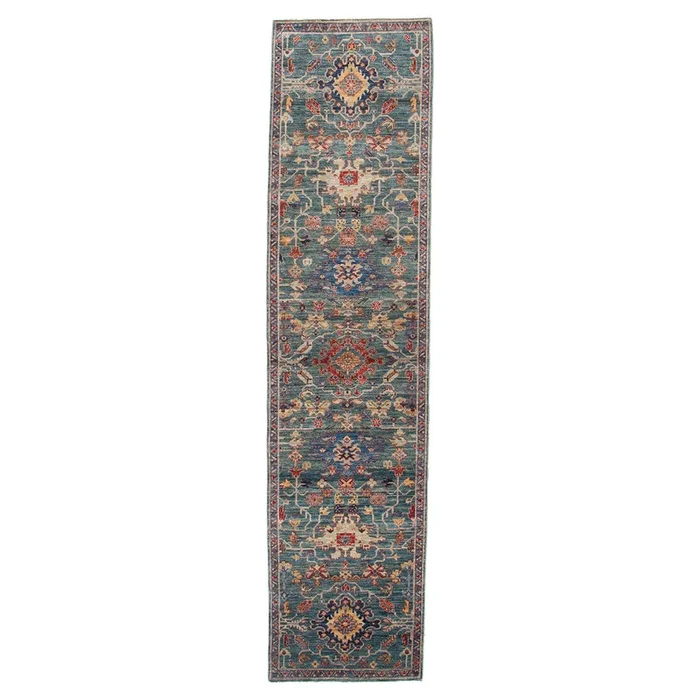 2′ 10″ x 11′ 9″ (03×12) Afghan Aryana Wool Rug #018218