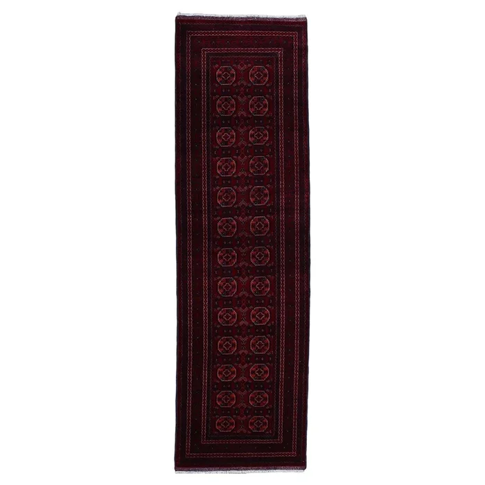 2′ 10″ x 9′ 8″ (03×10) Afghan Turkmen Wool Rug #015740