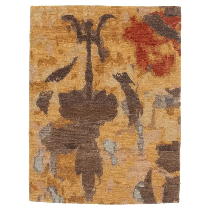 2′ 4″ x 3′ 1″ (02×03) Nepalese Contemporary Wool Rug #007380