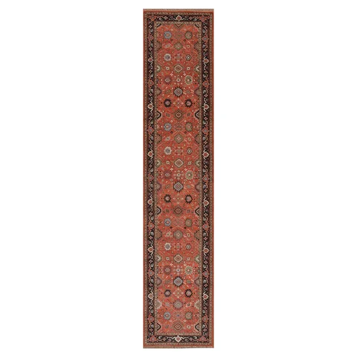 2′ 5″ x 12′ 1″ (02×12) Indo Heriz Wool Rug #014210