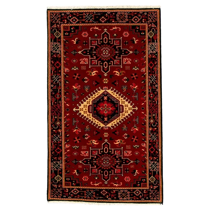 2′ 5″ x 4′ 1″ (02×04) Indo Karajeh Wool Rug #009693