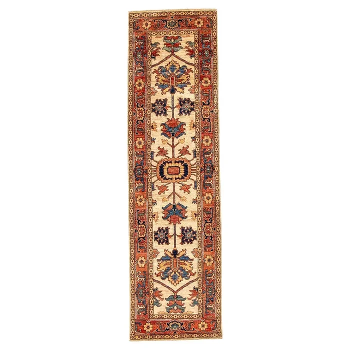 2′ 5″ x 8′ 9″ (02×09) Pakistani Arak Wool Rug #014371