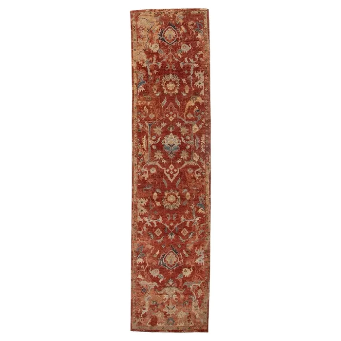 2′ 6″ x 10′ 3″ (03×10) Trident Collection Ob088rd Wool Rug #017304