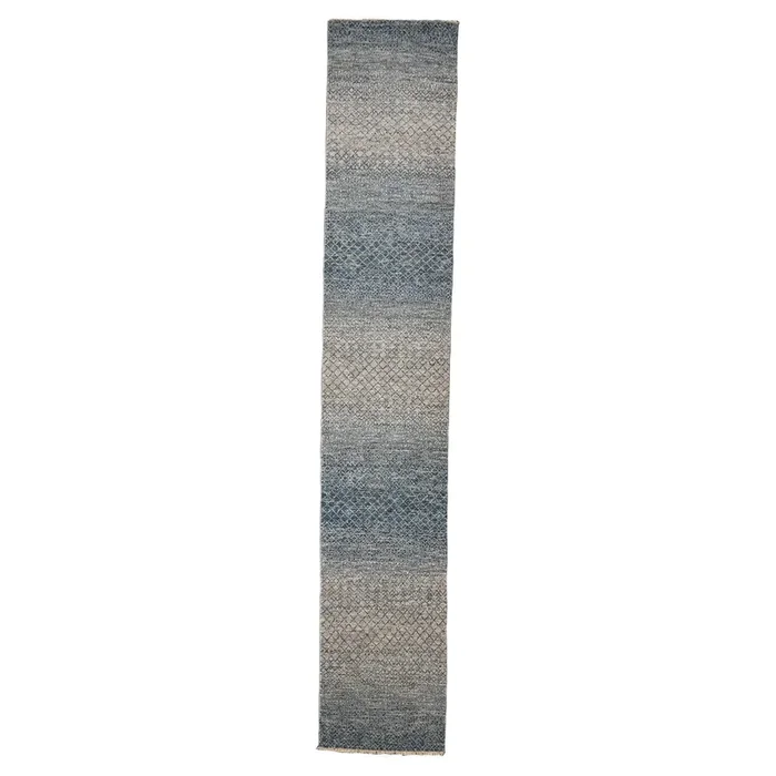2′ 6″ x 14′ 2″ (03×14) Amazon Collection AMZ-516BLML Wool Rug #016073