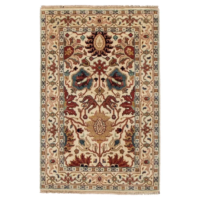 2′ 6″ x 3′ 11″ (03×04) Khanna Collection KH-1430BGBG Wool Rug #015190