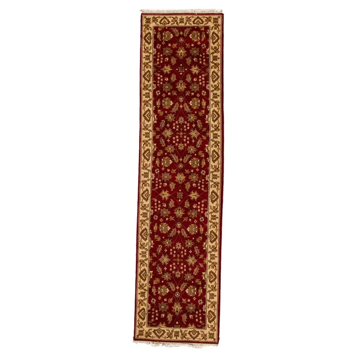 2′ 6″ x 9′ 9″ (03×10) Indo Traditional Wool Rug #004024