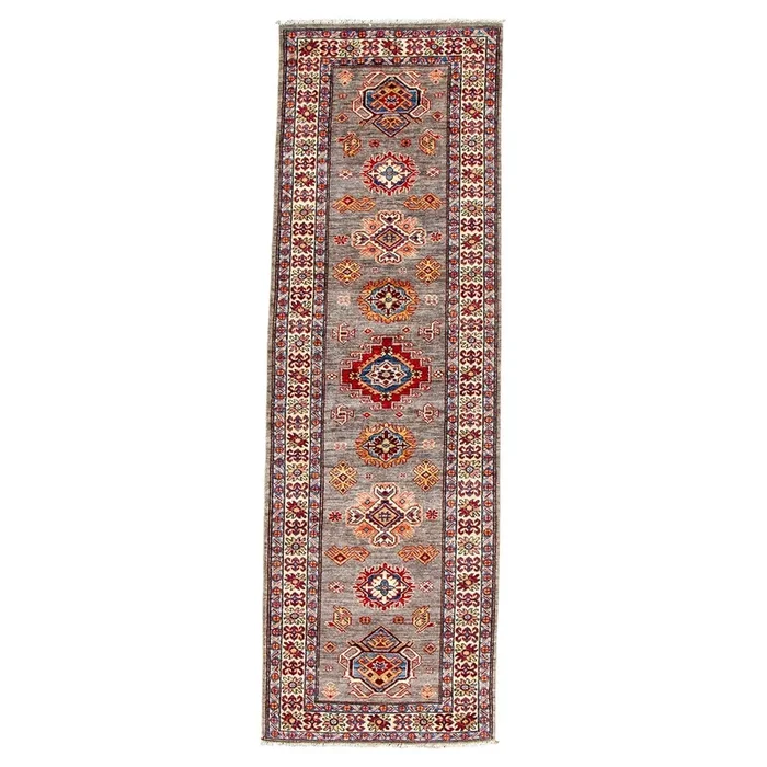 2′ 7″ x 8′ 1″ (03×08) Pakistani Kazak Wool Rug #014370