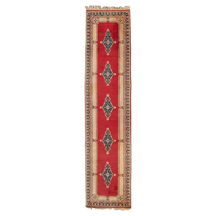 2′ 8″ x 11′ 6″ (03×12) Indo Tabriz Wool Rug #004921