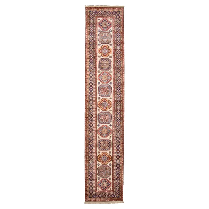 2′ 9″ x 13′ 8″ (03×14) Pakistani Kazak Wool Rug #017525