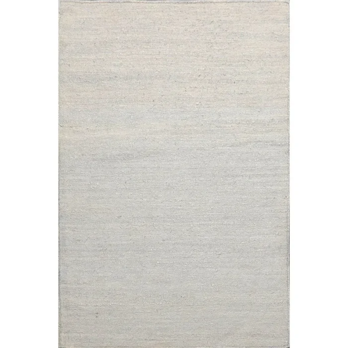 2′ x 3′ Hand Woven Silk Modern Flatweave Kilim Oriental Area Rug Silver Gray
