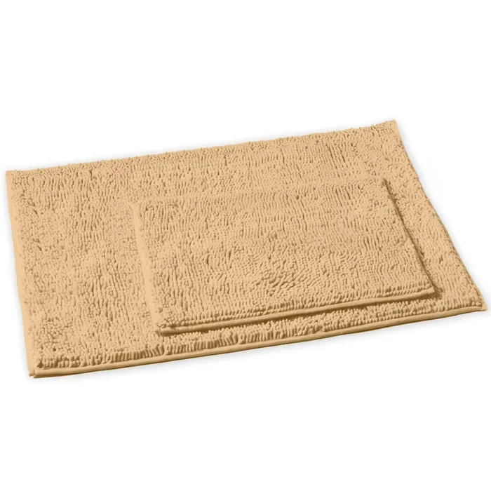 2-Piece Rectangular Mats Set, Large, Beige