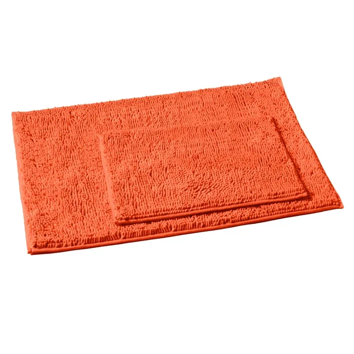 2-Piece Rectangular Mats Set, Large, Coral