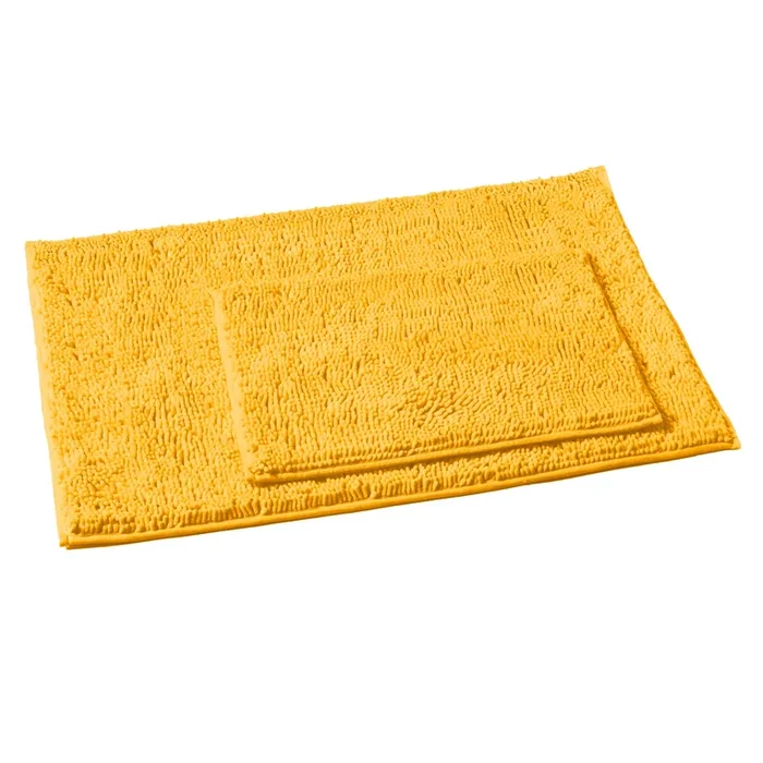 2-Piece Rectangular Mats Set, Large, Mustard
