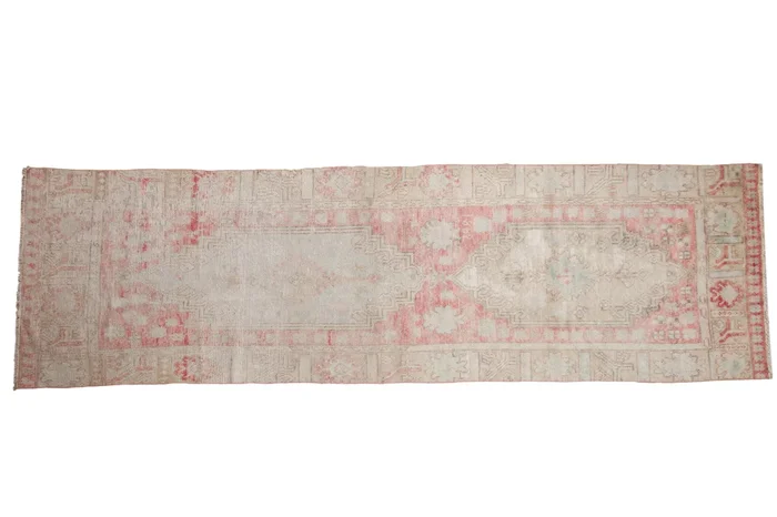 3×10 Vintage Distressed Fragment Oushak Rug Runner