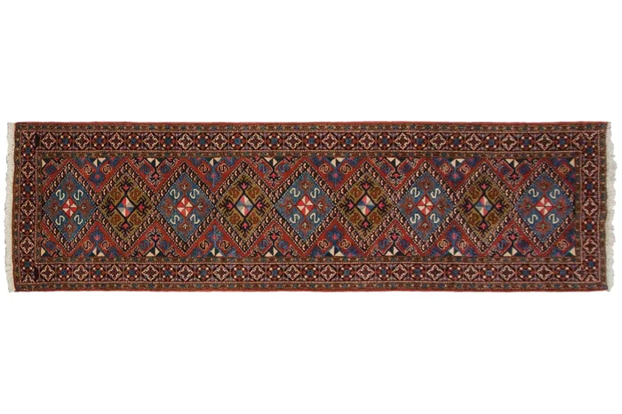 3×11.5 Vintage Ardebil Rug Runner