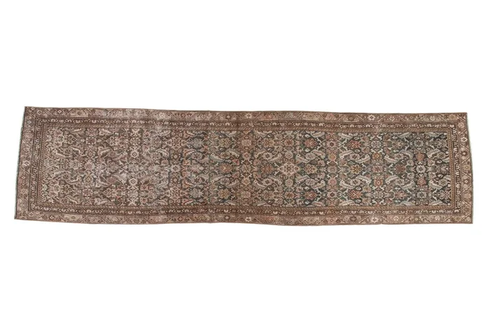 3×11.5 Vintage Distressed Malayer Rug Runner