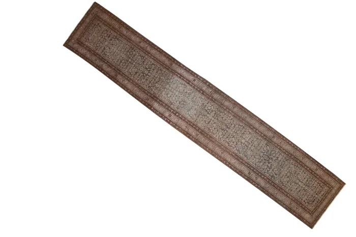3×16.5 Vintage Distressed Hamadan Rug Runner
