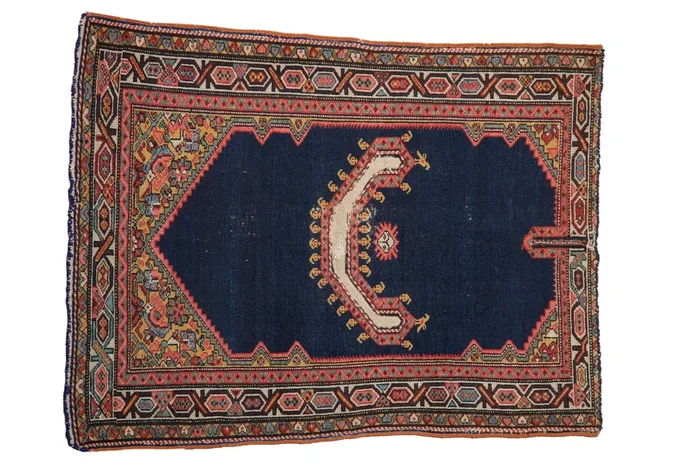 3×4 Antique Saddle Cover Northwest Persian Square Rug